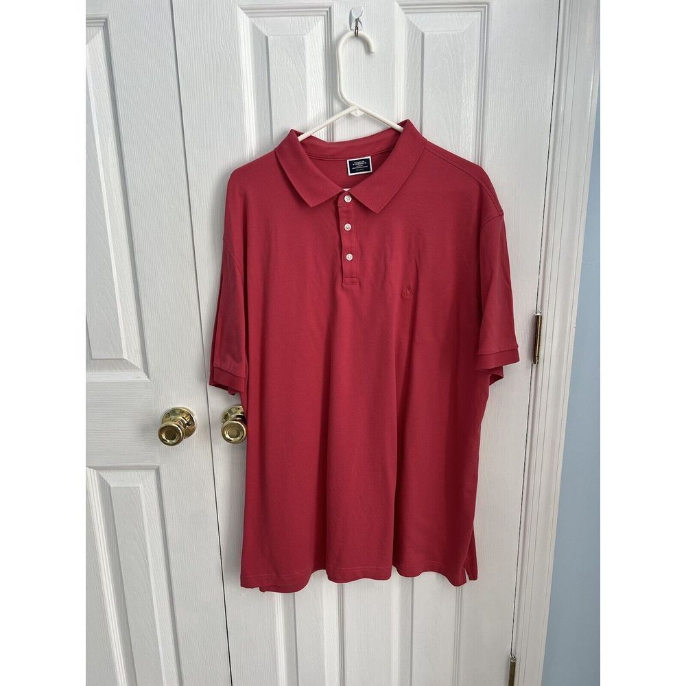 Charles Tyrwhitt Mens 3XL Short Sleeve Cotton Pink Polo Shirt‎